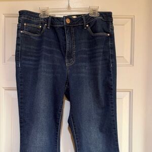 Dark Blue Women’s Seven 7 Jeans - Classic Stretch Slim Flare size 12